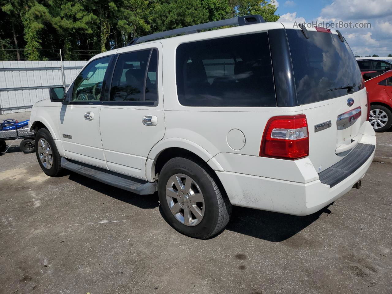 2008 Ford Expedition Xlt White vin: 1FMFU15518LA57614