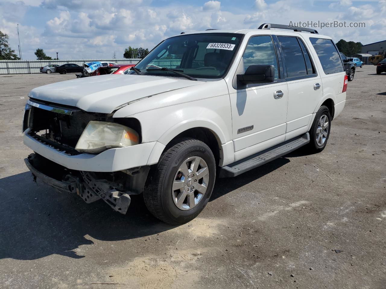 2008 Ford Expedition Xlt White vin: 1FMFU15518LA57614