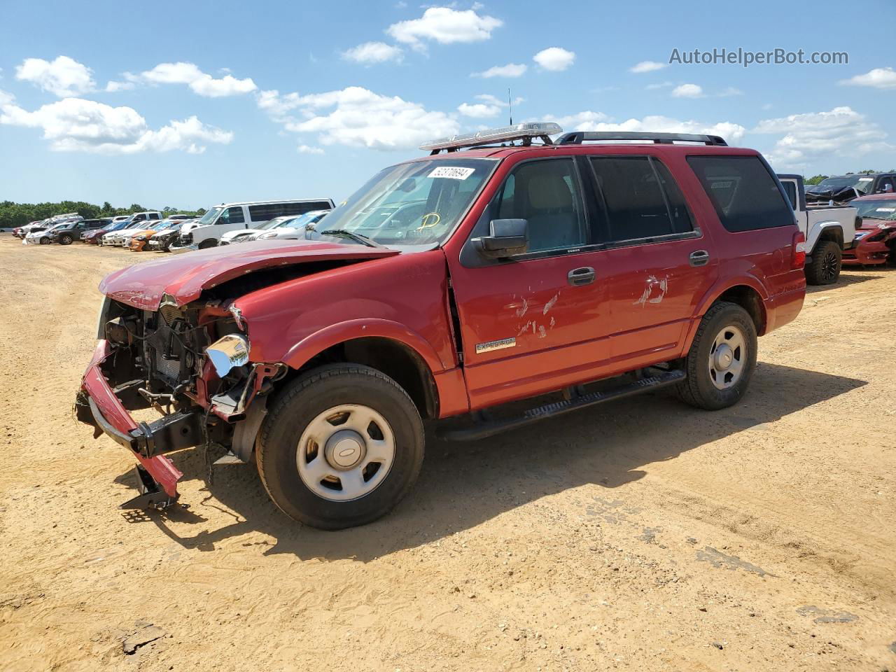 2008 Ford Expedition Xlt Red vin: 1FMFU15518LA75630