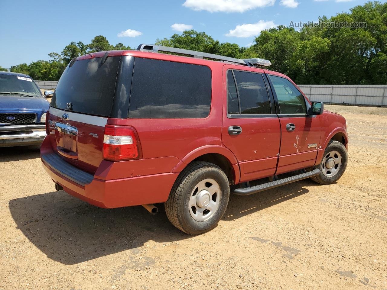 2008 Ford Expedition Xlt Red vin: 1FMFU15518LA75630