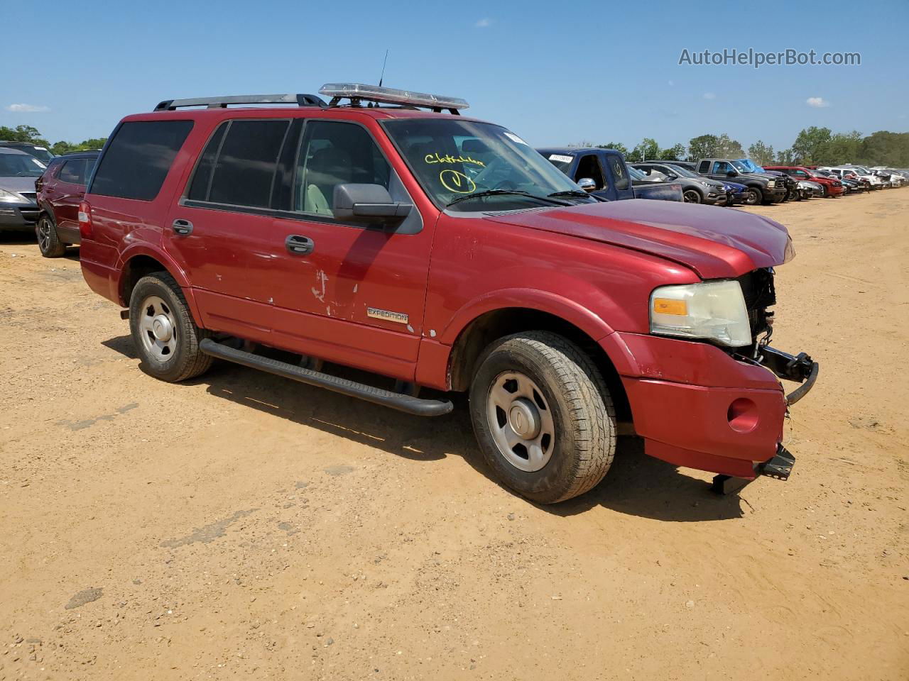 2008 Ford Expedition Xlt Red vin: 1FMFU15518LA75630