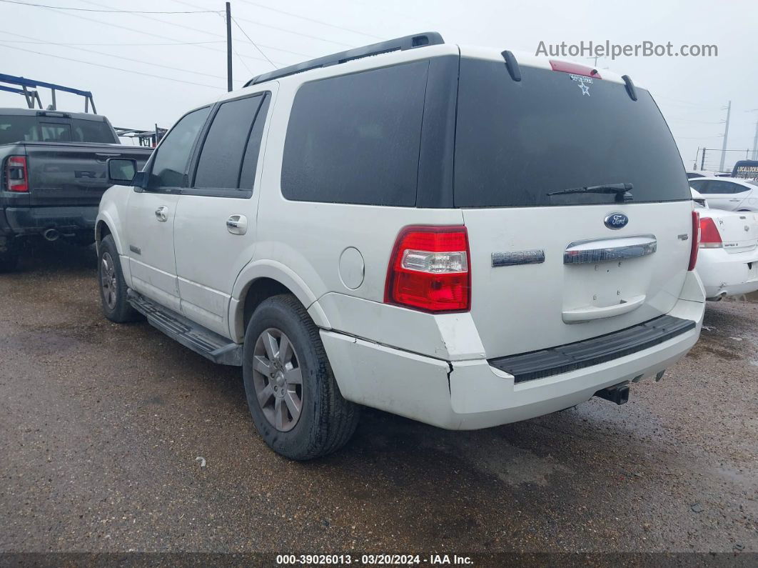 2008 Ford Expedition Xlt White vin: 1FMFU15518LA78978