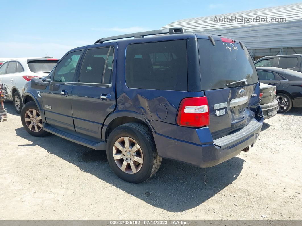 2008 Ford Expedition Ssv/xlt Blue vin: 1FMFU15518LA83212