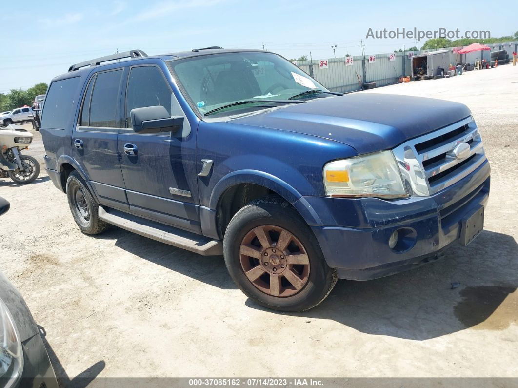 2008 Ford Expedition Ssv/xlt Blue vin: 1FMFU15518LA83212