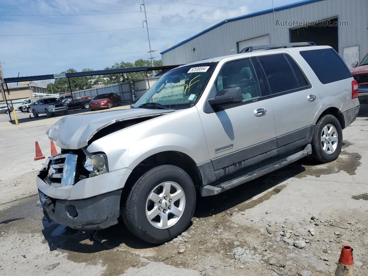 2007 Ford Expedition Xlt Silver vin: 1FMFU15527LA02085