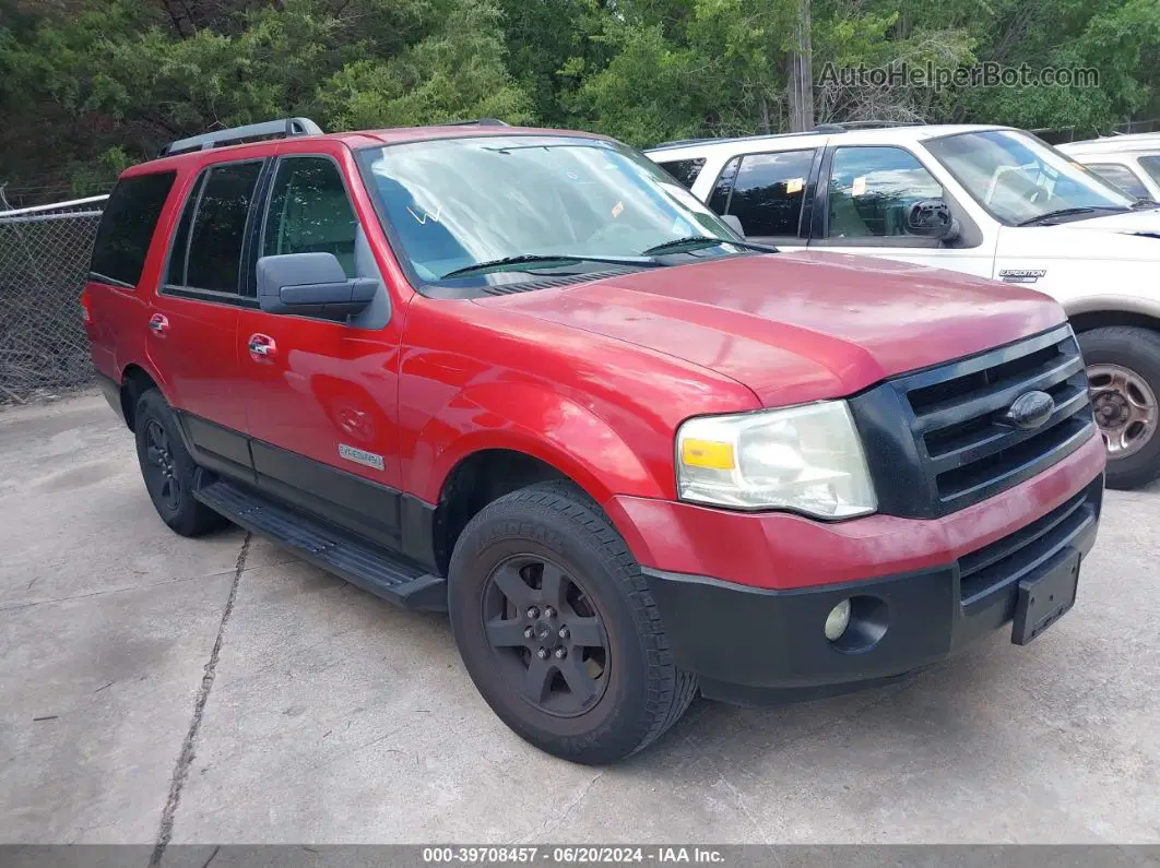 2007 Ford Expedition Xlt Бордовый vin: 1FMFU15527LA25009