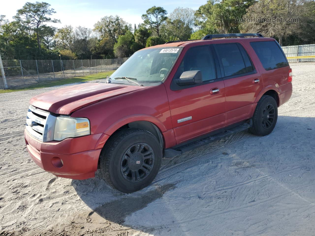 2008 Ford Expedition Xlt Red vin: 1FMFU15538LA19690