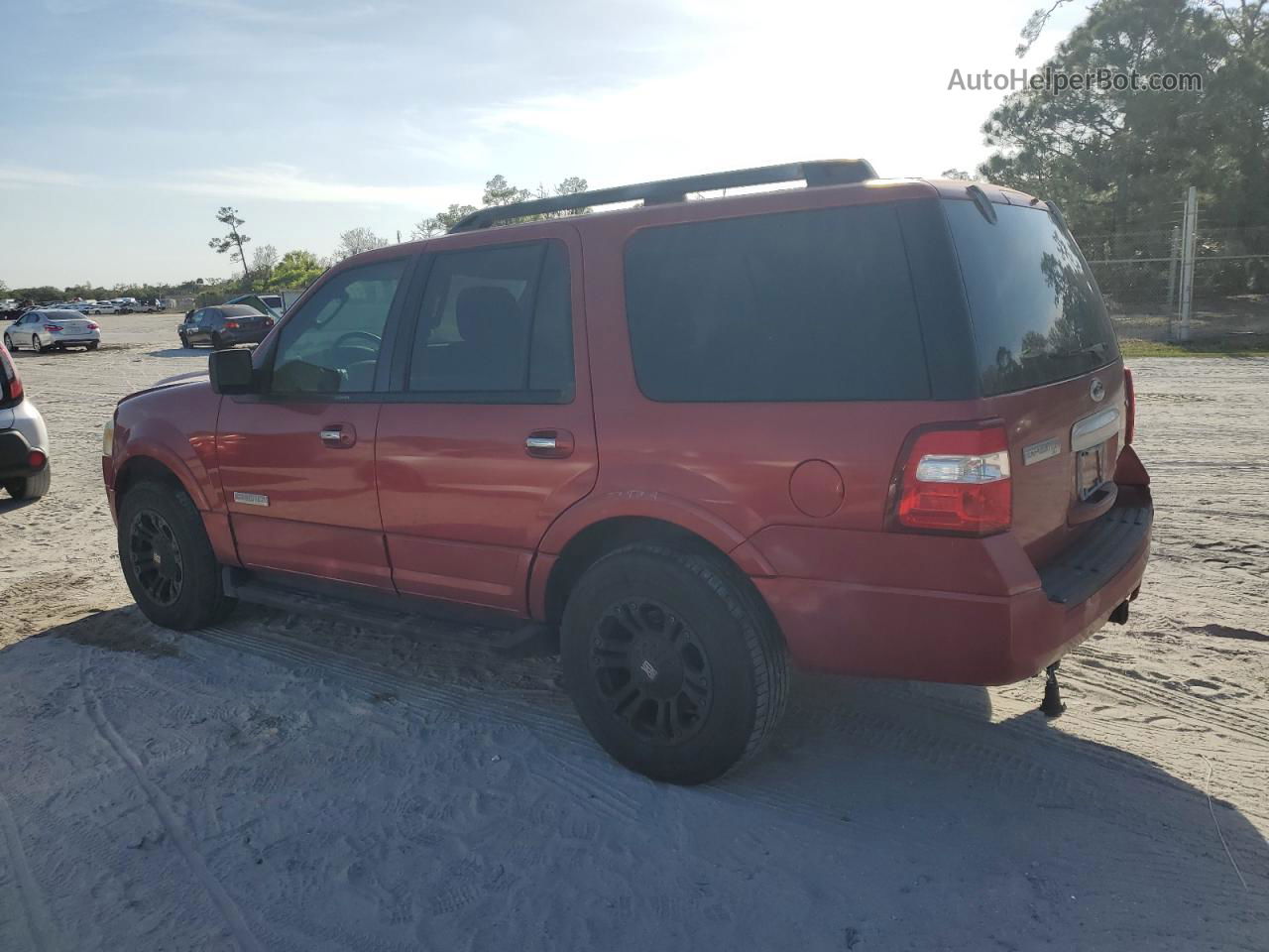 2008 Ford Expedition Xlt Red vin: 1FMFU15538LA19690