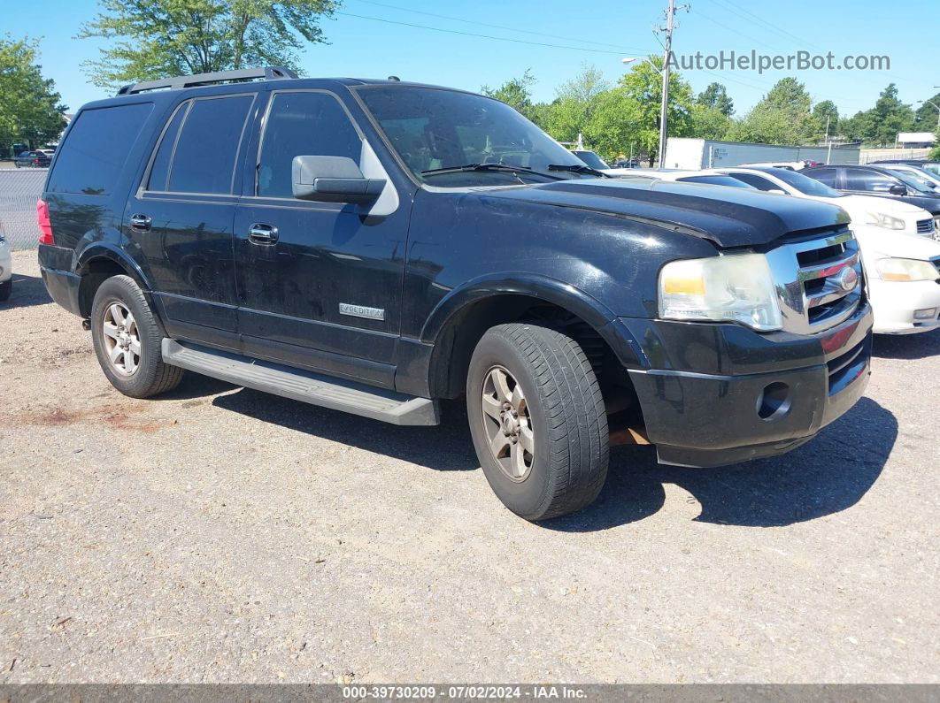 2008 Ford Expedition Xlt Black vin: 1FMFU15548LA87352