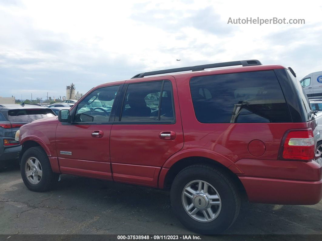 2008 Ford Expedition Ssv/xlt Red vin: 1FMFU15558LA45756