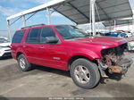 2008 Ford Expedition Ssv/xlt Red vin: 1FMFU15558LA45756