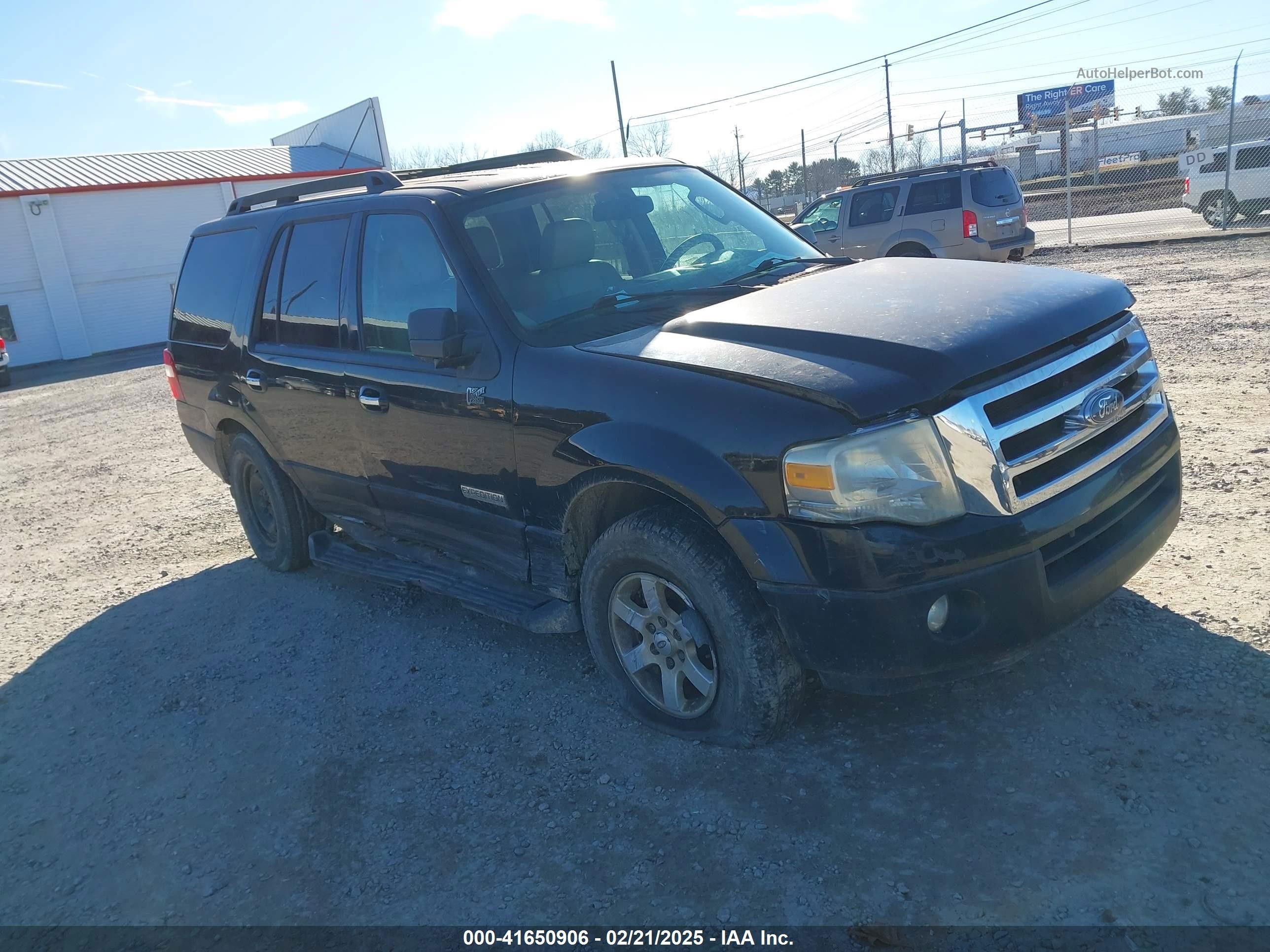 2007 Ford Expedition Xlt Black vin: 1FMFU15567LA33744