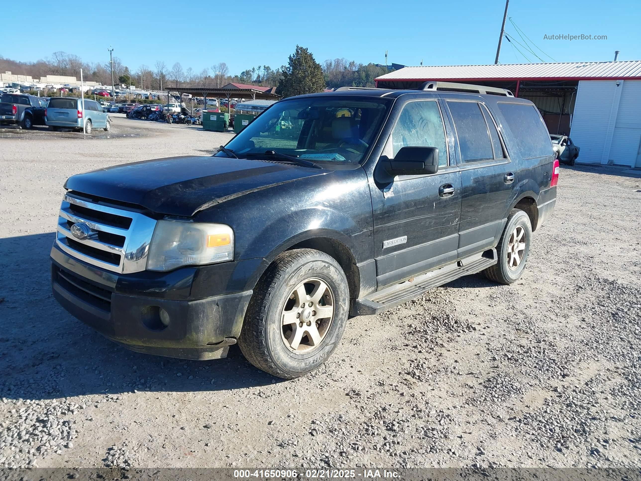 2007 Ford Expedition Xlt Black vin: 1FMFU15567LA33744