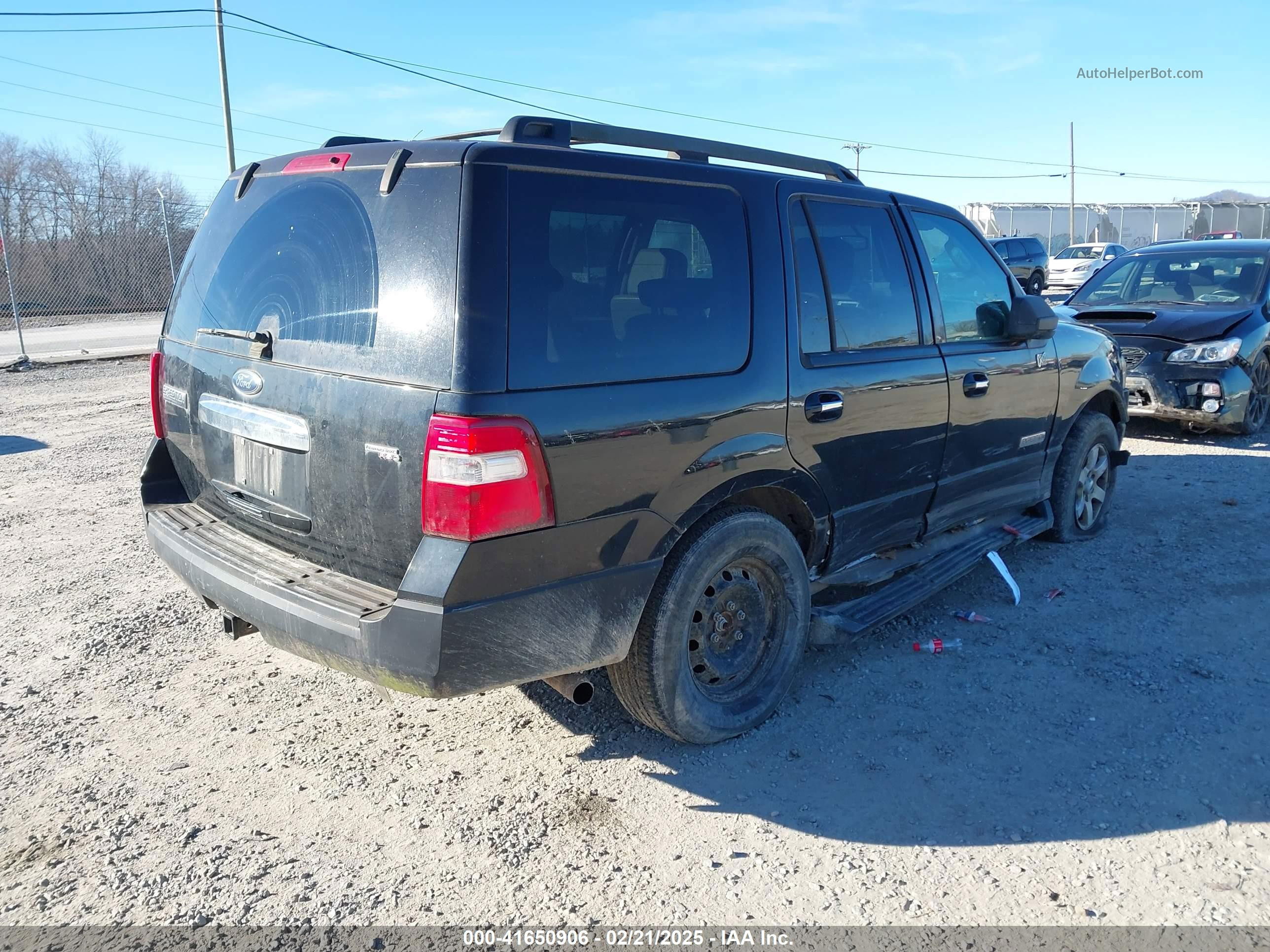 2007 Ford Expedition Xlt Black vin: 1FMFU15567LA33744
