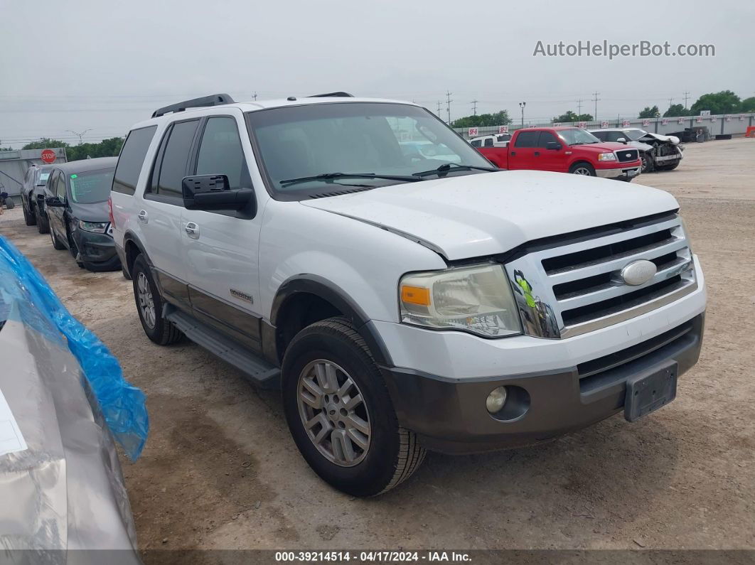 2007 Ford Expedition Xlt White vin: 1FMFU15577LA77672