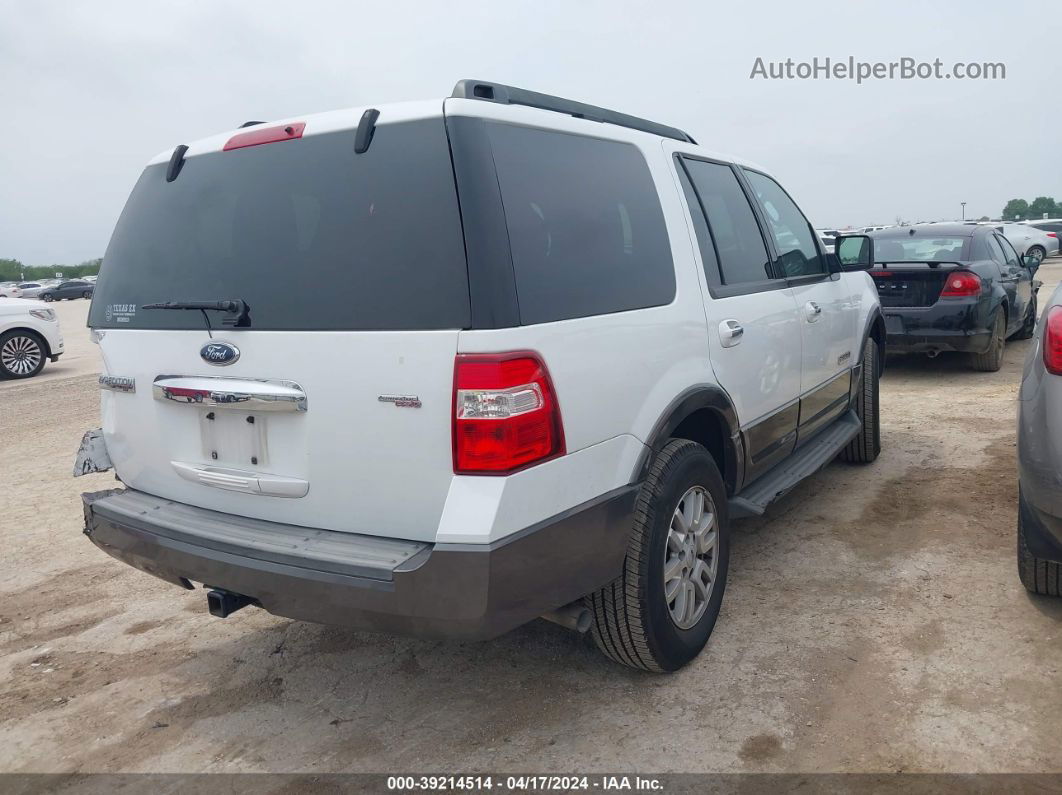 2007 Ford Expedition Xlt White vin: 1FMFU15577LA77672