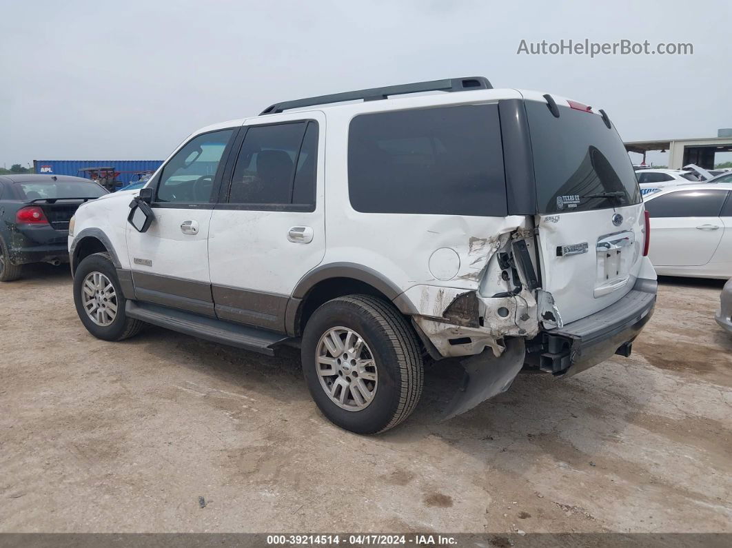 2007 Ford Expedition Xlt White vin: 1FMFU15577LA77672