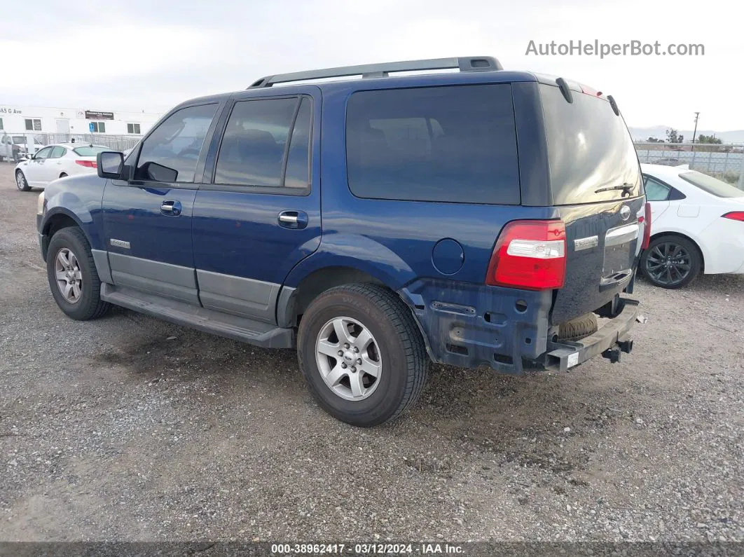 2007 Ford Expedition Xlt Blue vin: 1FMFU15577LA82094