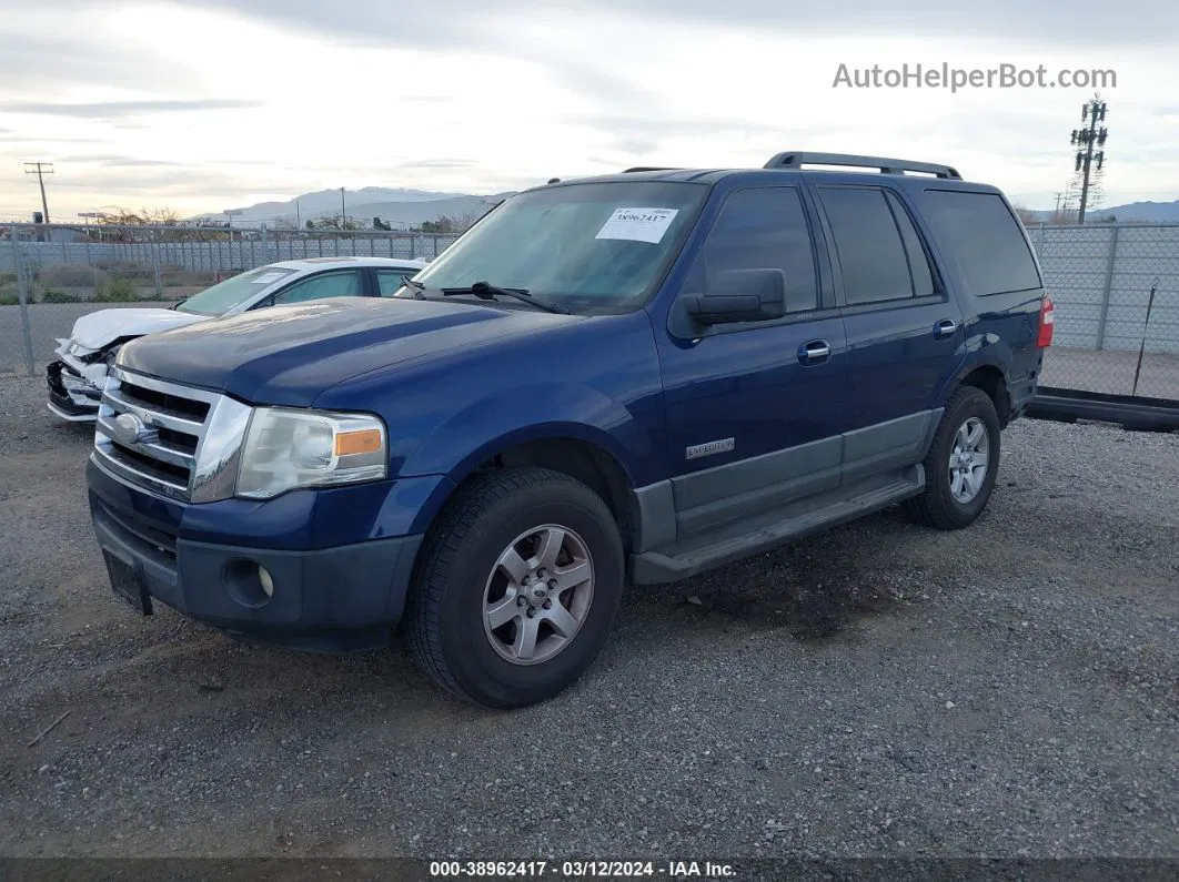 2007 Ford Expedition Xlt Blue vin: 1FMFU15577LA82094