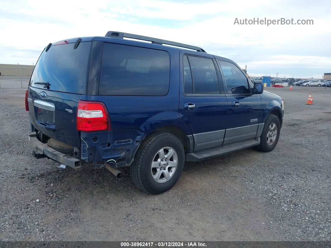 2007 Ford Expedition Xlt Blue vin: 1FMFU15577LA82094