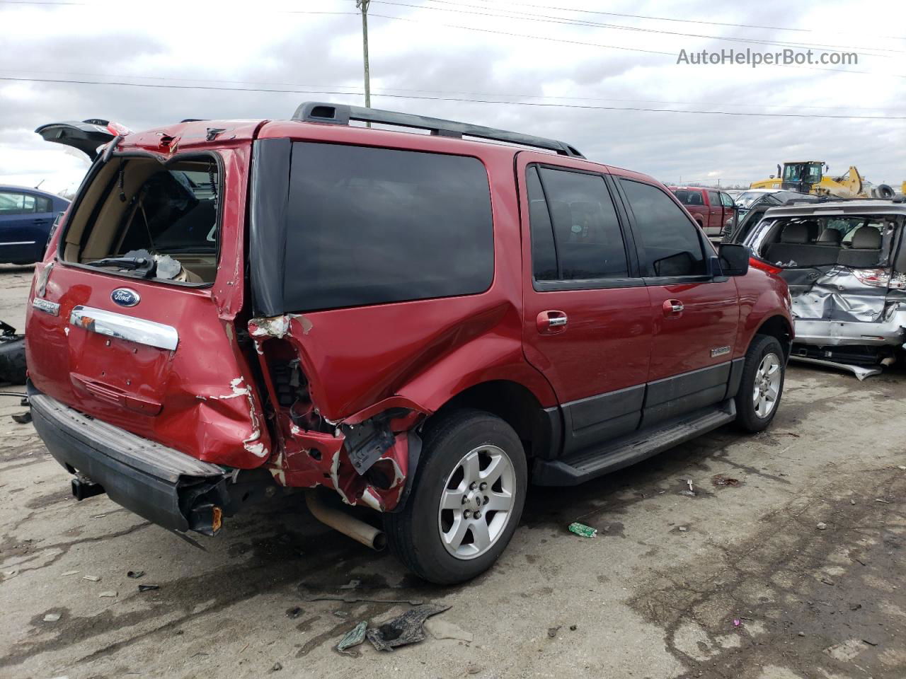 2007 Ford Expedition Xlt Красный vin: 1FMFU15577LA87375