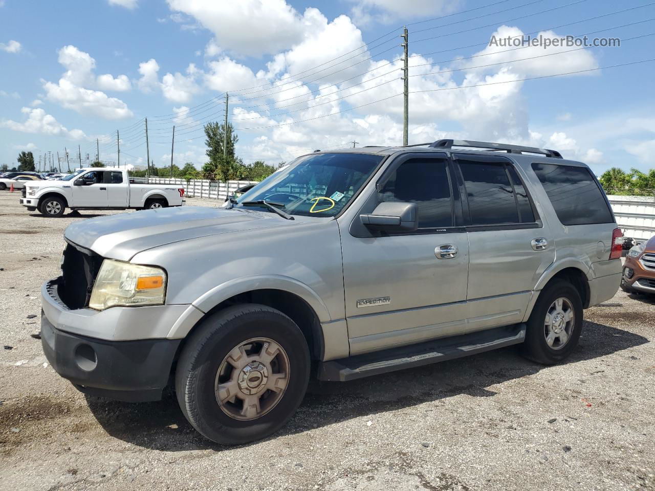 2008 Ford Expedition Xlt Silver vin: 1FMFU15578LA85417