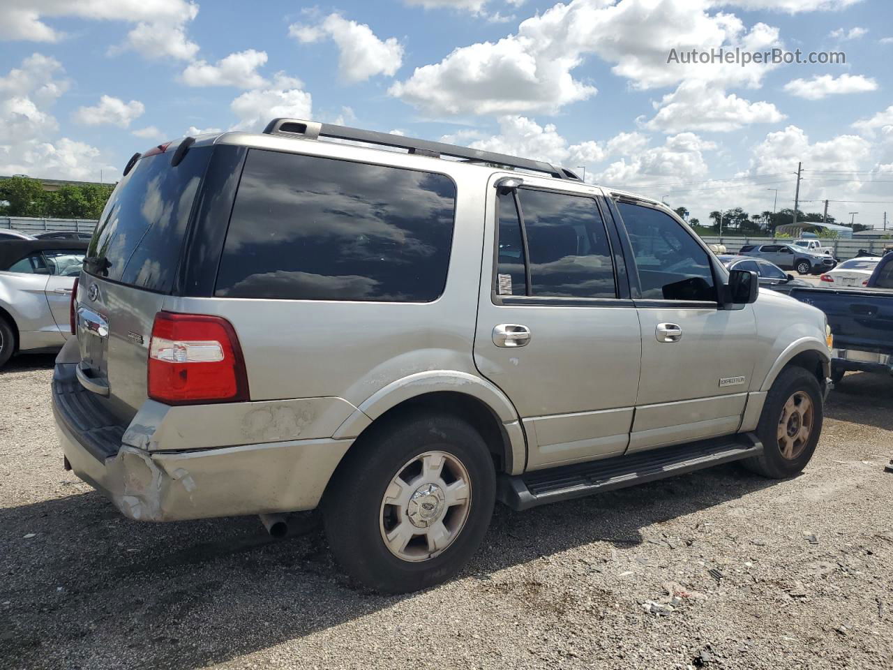 2008 Ford Expedition Xlt Silver vin: 1FMFU15578LA85417