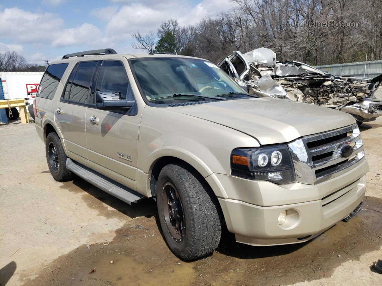 2008 Ford Expedition Xlt Cream vin: 1FMFU15588LA32290