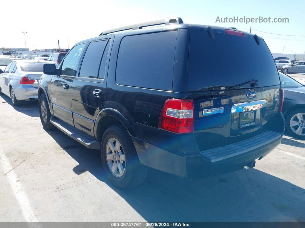 2008 Ford Expedition Xlt Black vin: 1FMFU15598LA02988