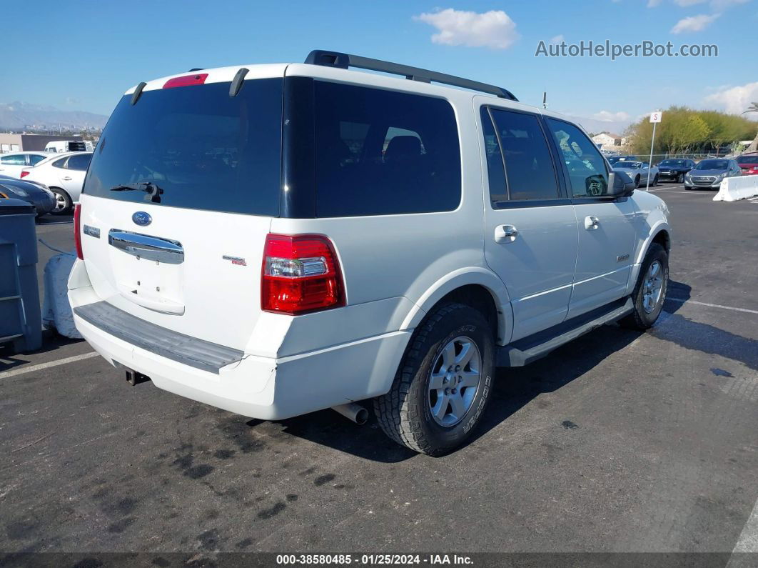 2008 Ford Expedition Xlt White vin: 1FMFU15598LA14719