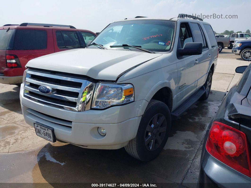 2008 Ford Expedition Xlt White vin: 1FMFU15598LA49258