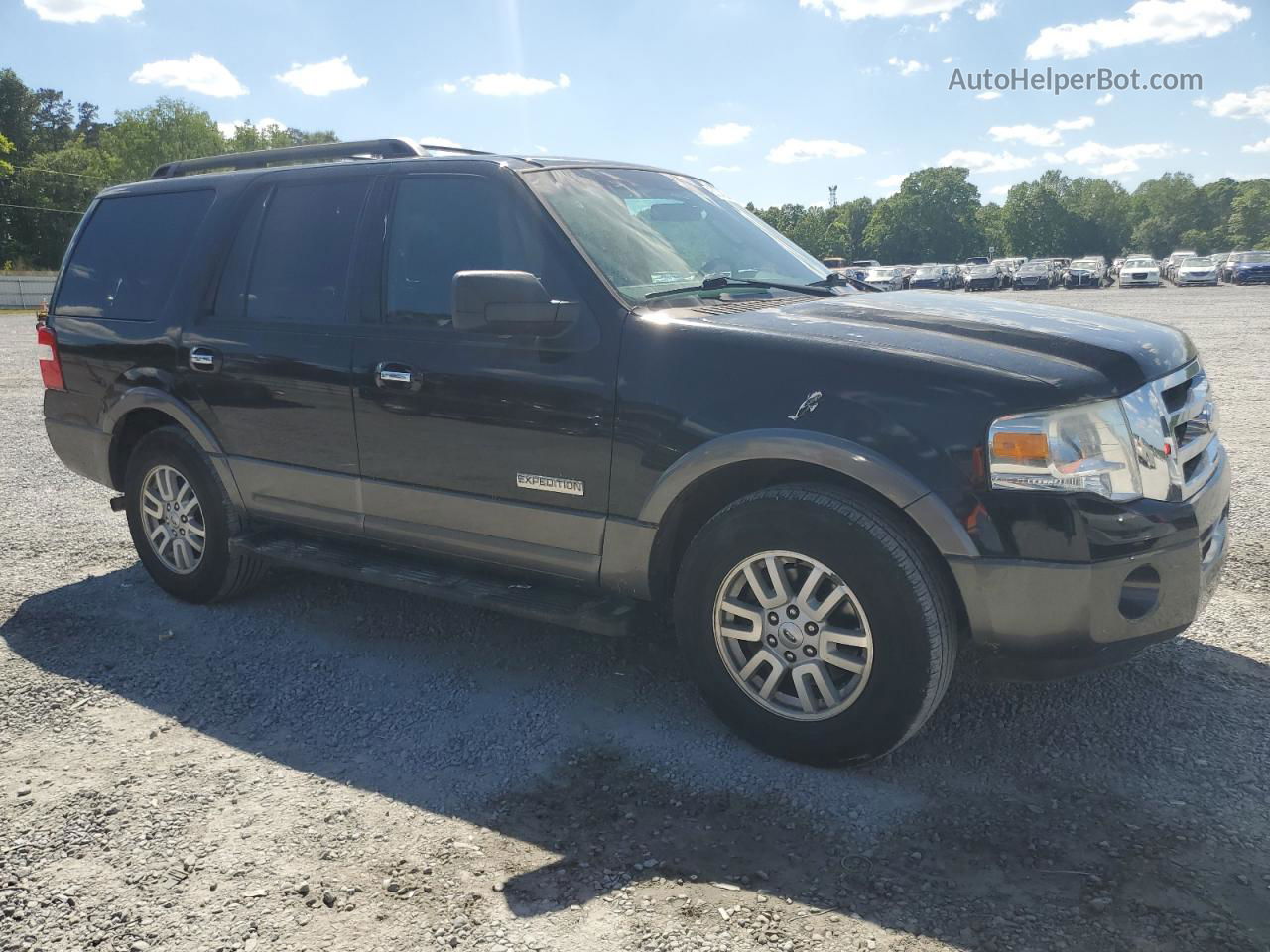 2007 Ford Expedition Xlt Black vin: 1FMFU155X7LA51602