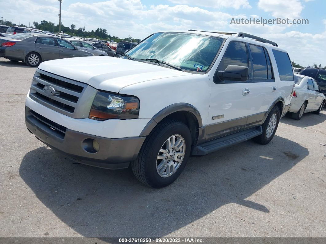 2007 Ford Expedition Xlt White vin: 1FMFU155X7LA52541