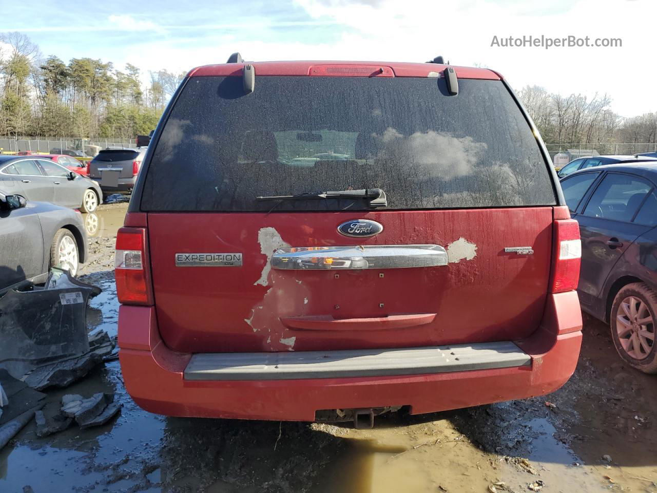 2008 Ford Expedition Xlt Red vin: 1FMFU16508LA25980