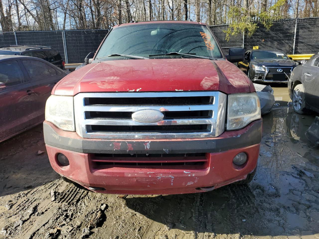 2008 Ford Expedition Xlt Red vin: 1FMFU16508LA25980