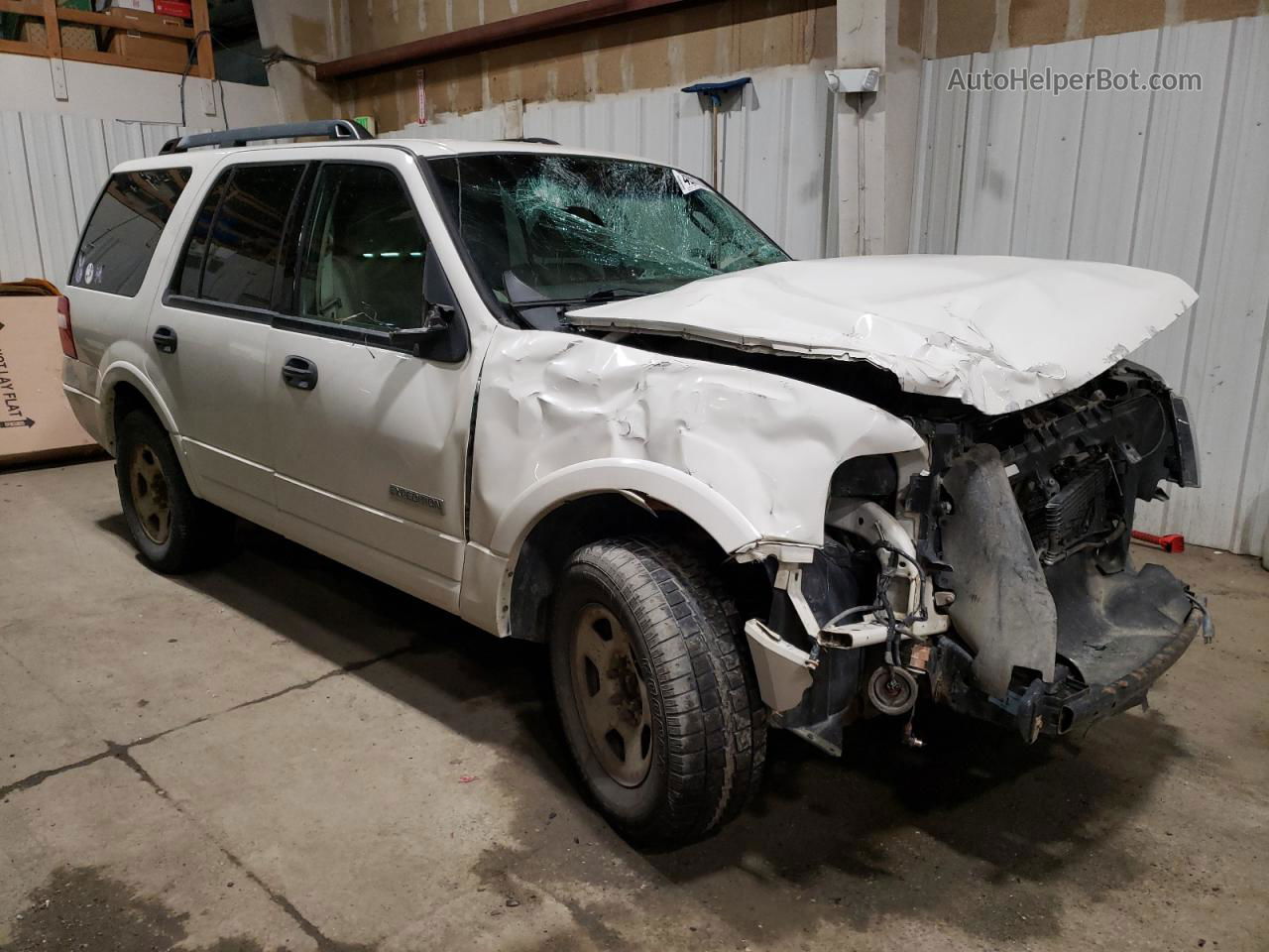 2008 Ford Expedition Xlt White vin: 1FMFU16508LA62852