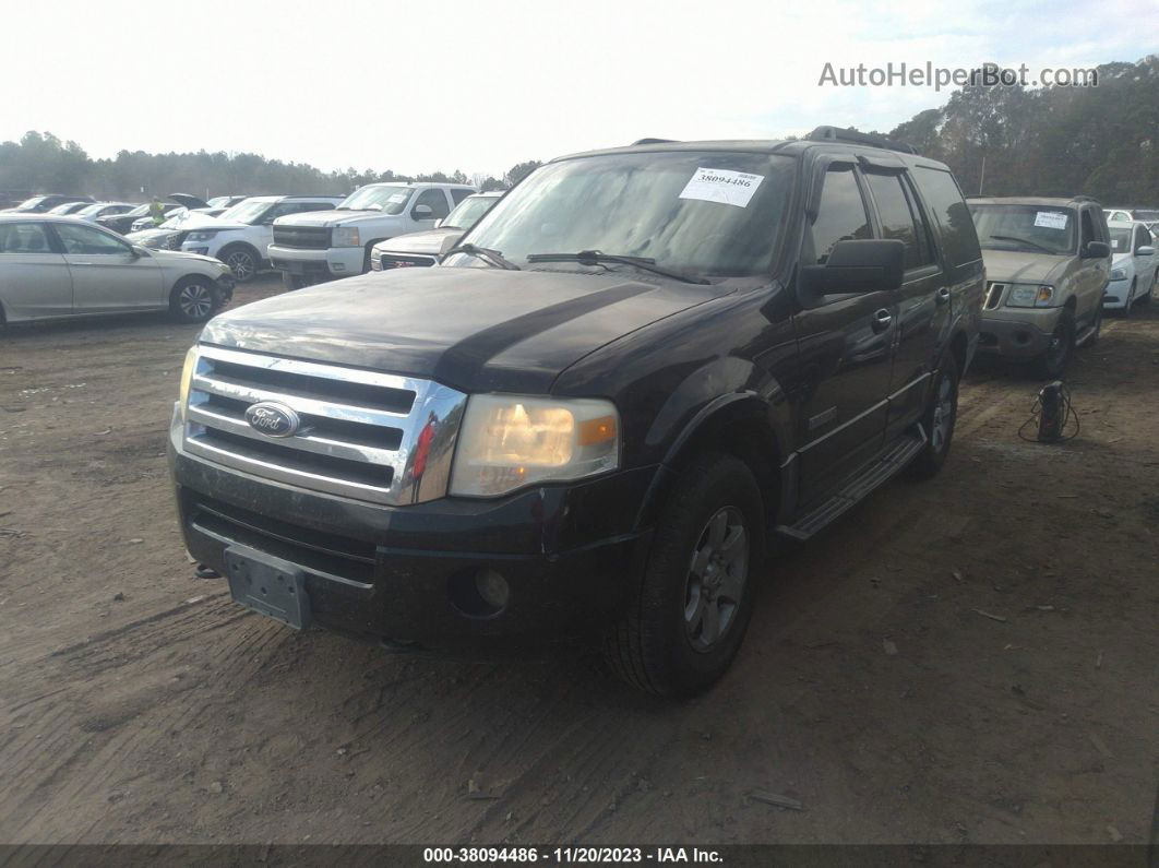 2008 Ford Expedition Xlt Black vin: 1FMFU16528LA19310