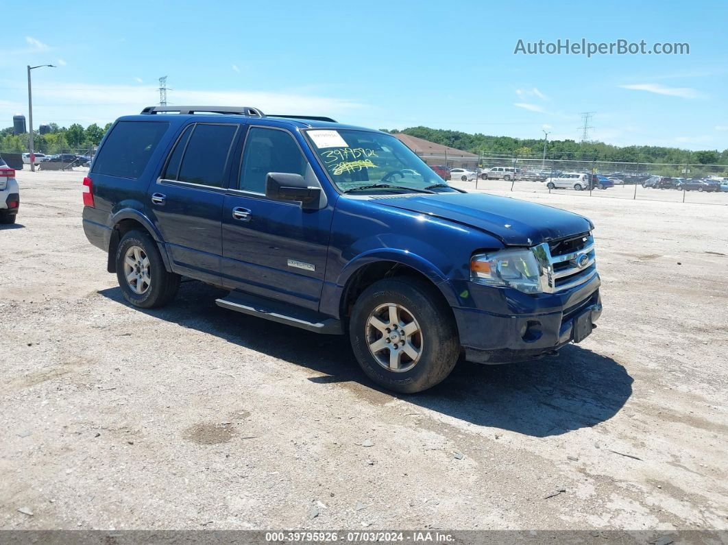 2008 Ford Expedition Xlt Blue vin: 1FMFU16528LA45602