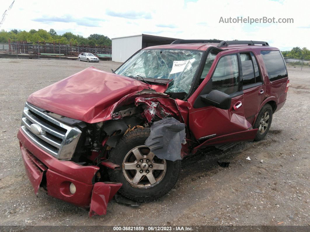 2008 Ford Expedition Ssv/xlt Maroon vin: 1FMFU16548LA03500