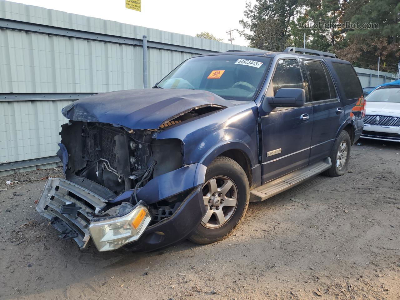 2008 Ford Expedition Xlt Blue vin: 1FMFU16548LA81016