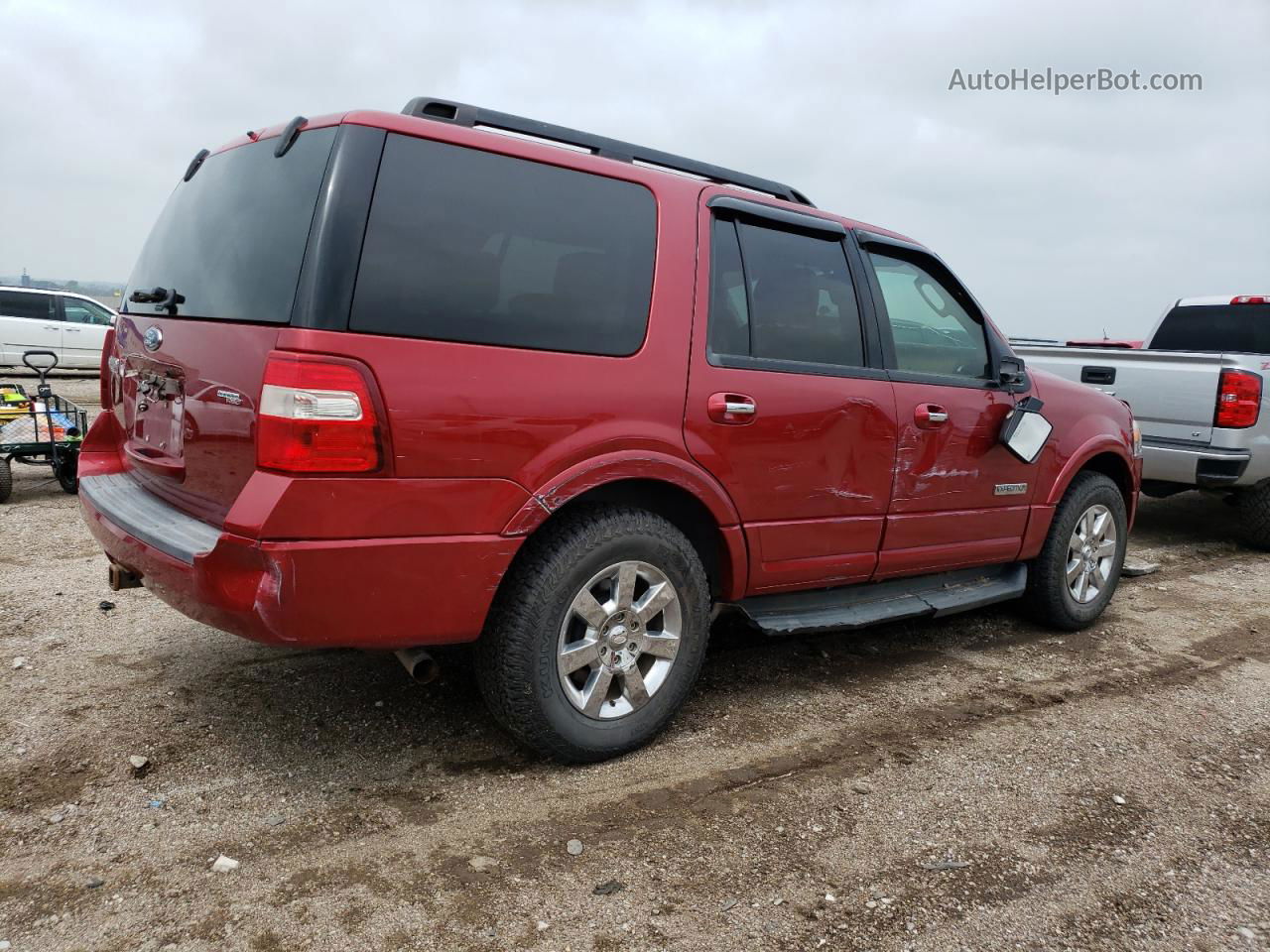 2008 Ford Expedition Xlt Red vin: 1FMFU16578LA42825