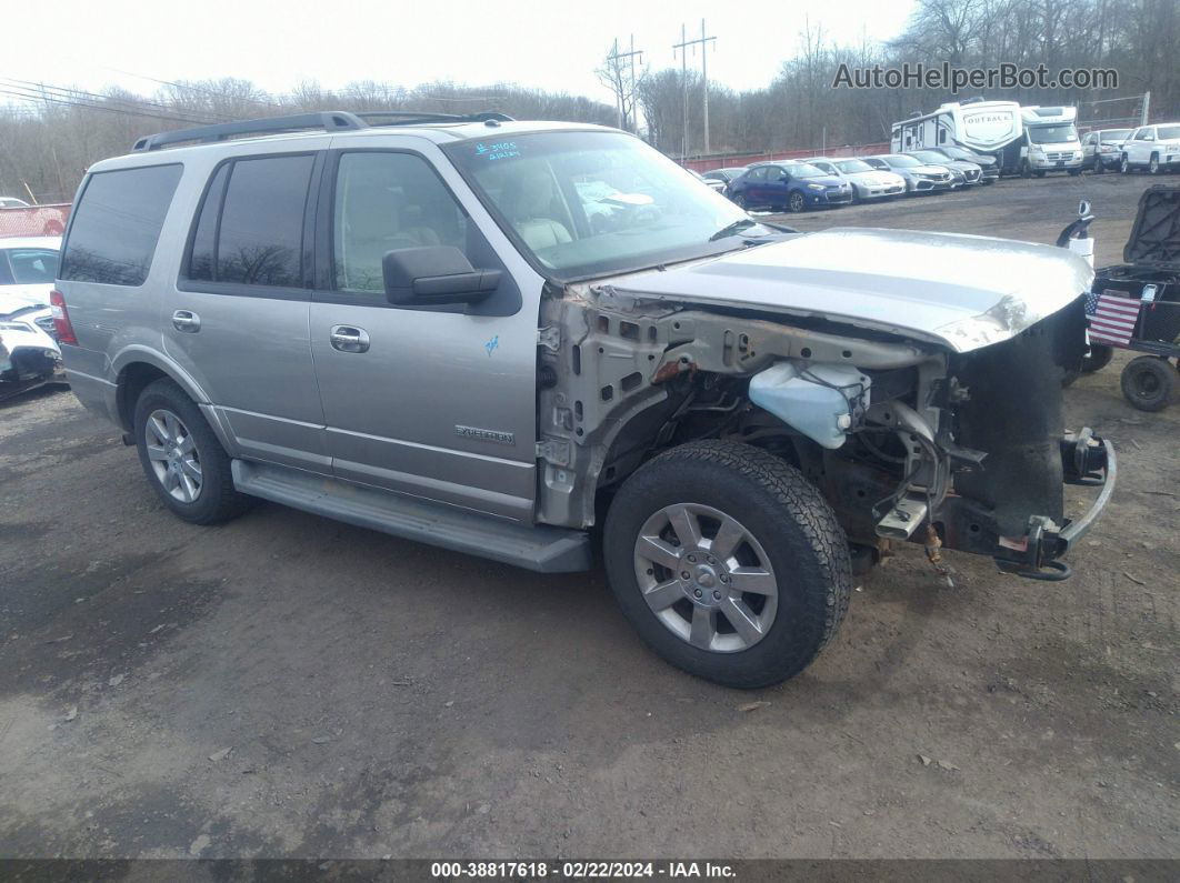 2008 Ford Expedition Xlt Silver vin: 1FMFU16578LA56451