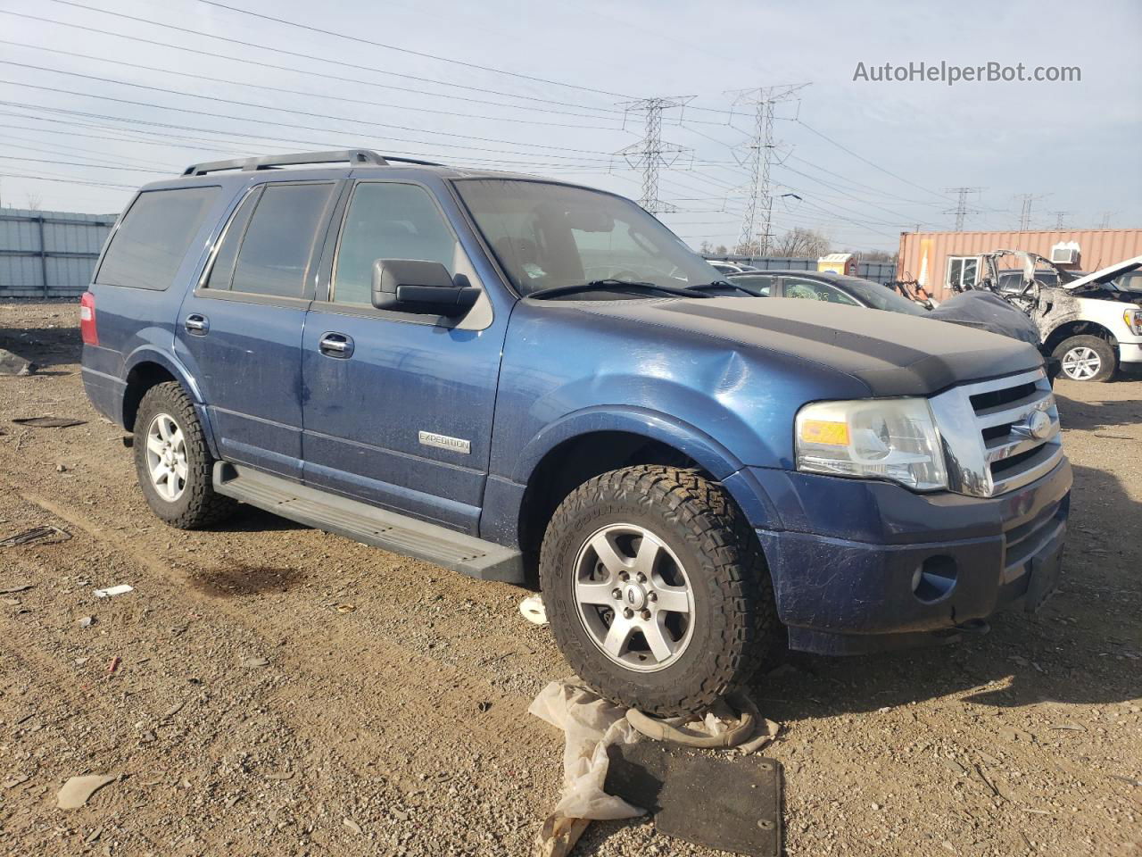 2008 Ford Expedition Xlt Blue vin: 1FMFU16578LA85920