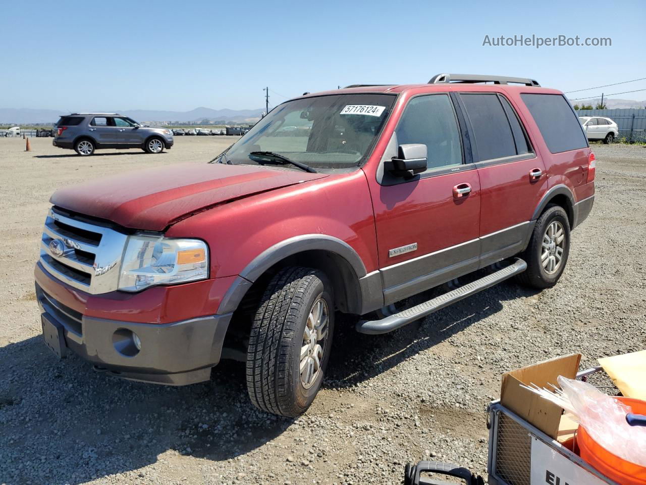 2007 Ford Expedition Xlt Red vin: 1FMFU16587LA56411