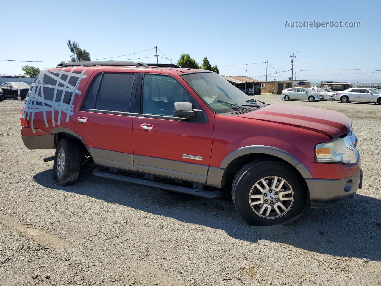 2007 Ford Expedition Xlt Red vin: 1FMFU16587LA56411