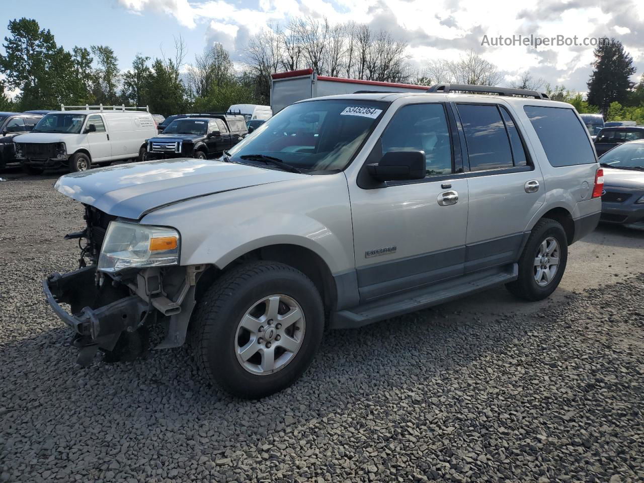 2007 Ford Expedition Xlt Silver vin: 1FMFU16587LA56778