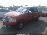 2001 Ford Expedition Xlt Red vin: 1FMFU16L81LB45997