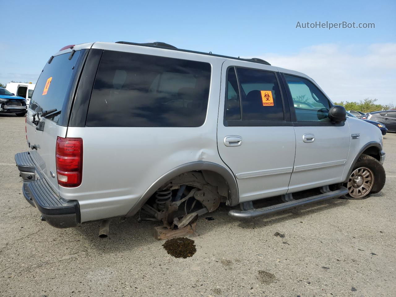 2001 Ford Expedition Xlt Silver vin: 1FMFU16LX1LA31435