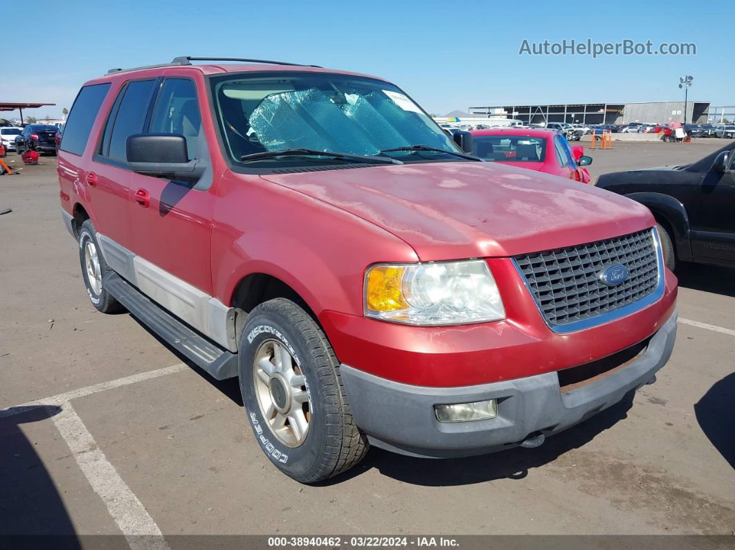 2003 Ford Expedition Xlt Red vin: 1FMFU16LX3LB57121