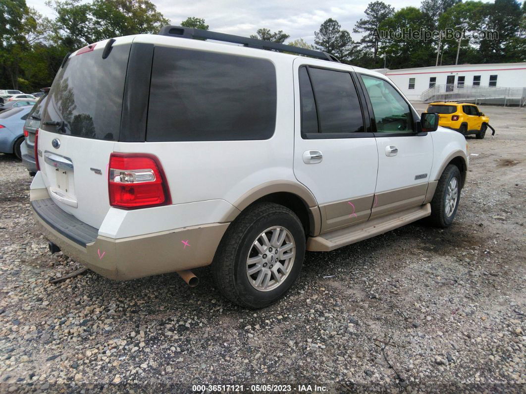 2007 Ford Expedition Eddie Bauer Белый vin: 1FMFU17507LA60340